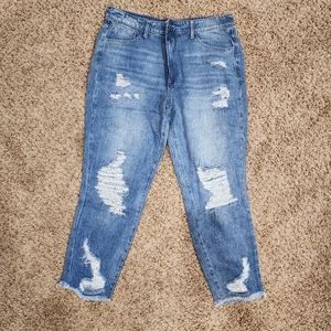 Pink Lily Priscilla Distressed girlfriend jeans -size 13 - brand new never worn